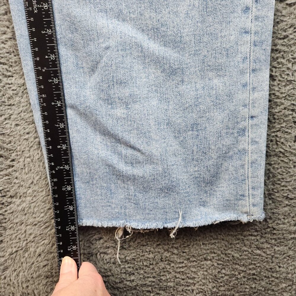 Hidden Nori Wide Leg Stretch Jean Womens Size 24 High Rise Destructed Light Blue - Picture 6 of 9